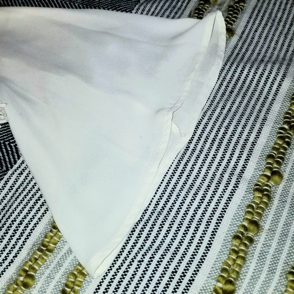 NWOT White Boho Crop Top - Picture 5 of 8